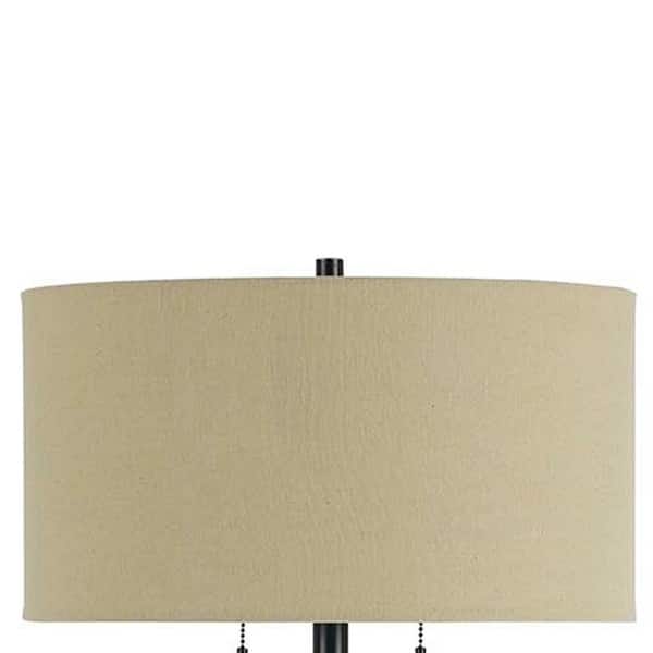 Metal Body Floor Lamp With Fabric Drum Shade And Pull Chain Switch Black Overstock 31684747 Find lamps with everything from handmade shades to adjustable arms and more, in lots of styles. overstock com