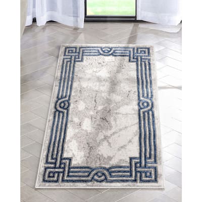 Well Woven Fairmont Huntington Retro Mosaic Marble Pattern Area Rug
