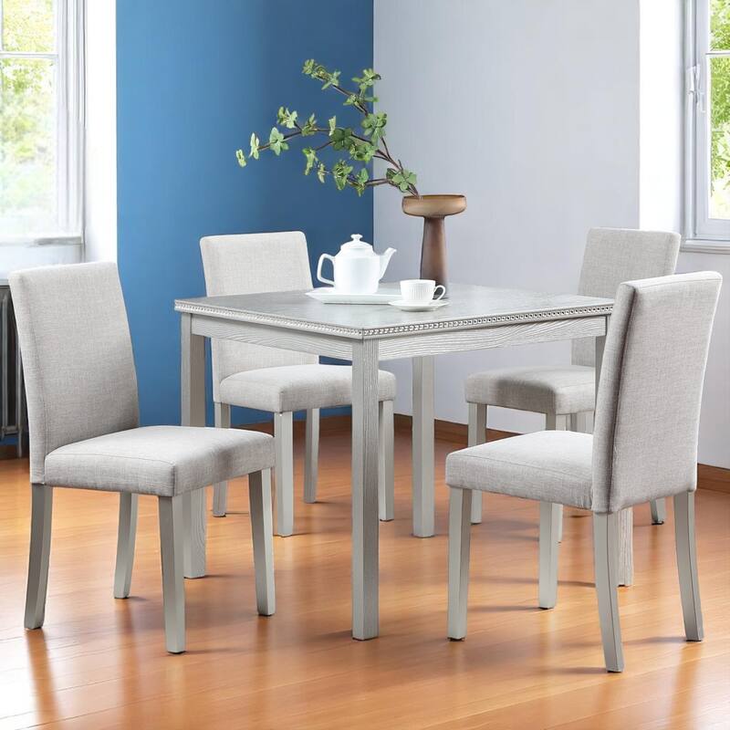 KISRAIS 5 Piece Counter Height Dining Set