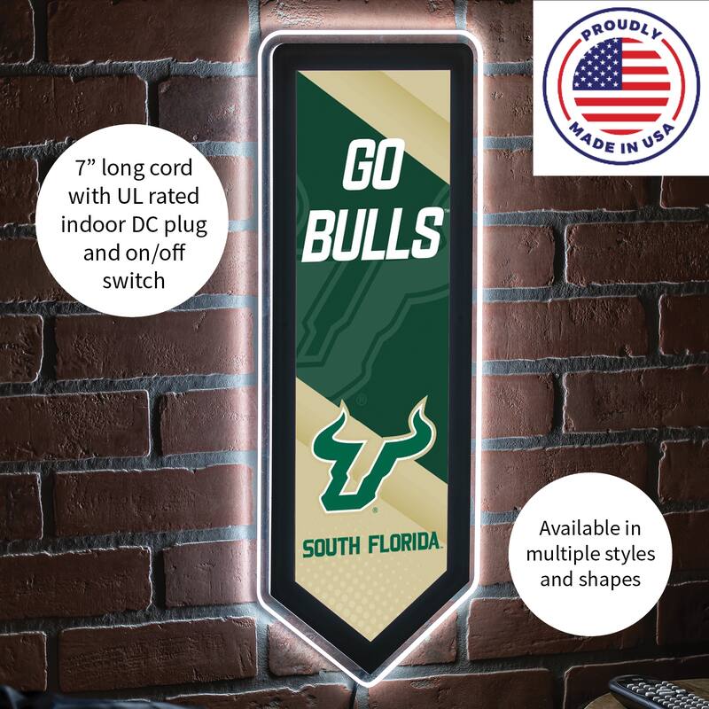 University of South Florida Round 23 in. Plug-in LED Lighted Sign