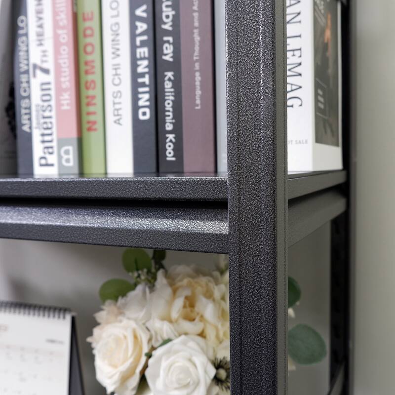 Heavy duty shelving unit with adjustable shelves