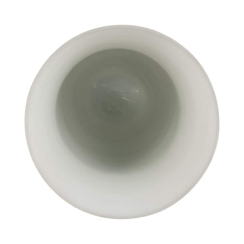 Sagebrook Home Neutral Coastal Glass Sage/Ivory Round Vase On Marble Base