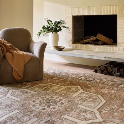 Evermore Medallion Wool and Cotton Area Rug