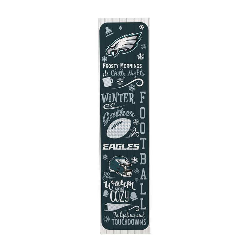 47" Double Sided Seasonal Porch Leaner, Philadelphia Eagles - 47" x 11.25"