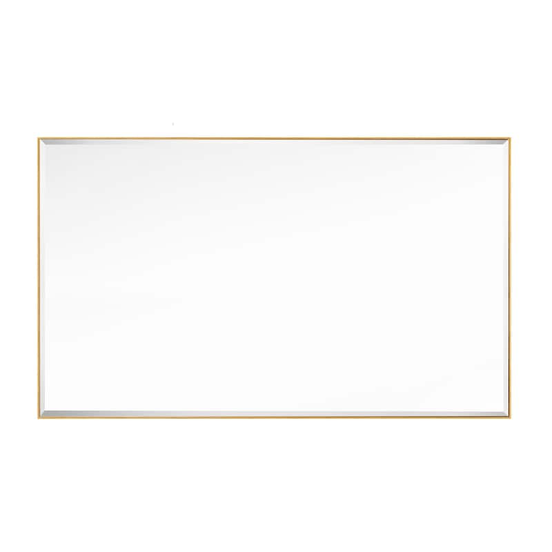 Rectangle Metal Framed Beveled Edge Bathroom Vanity Mirror