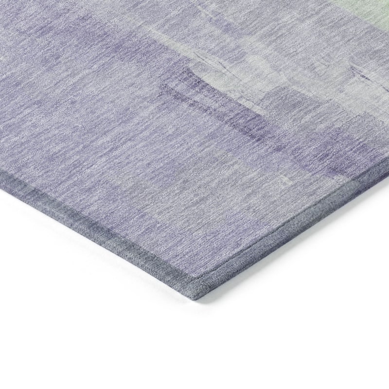 HomeRoots Abstract Transitional Rectangle Outdoor Rug