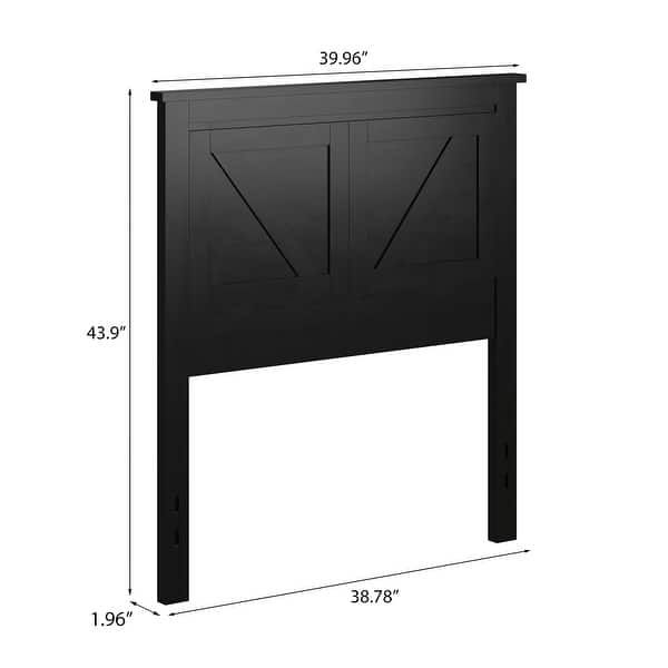 dimension image slide 3 of 9, Farmhouse Solid Wood Headboard