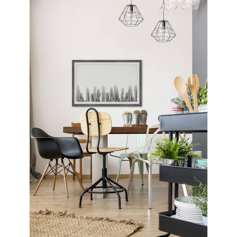 Cacti Splendor II Framed Wall Art, Elegant Home Touch - Sophisticated Artwork for Refined Décor