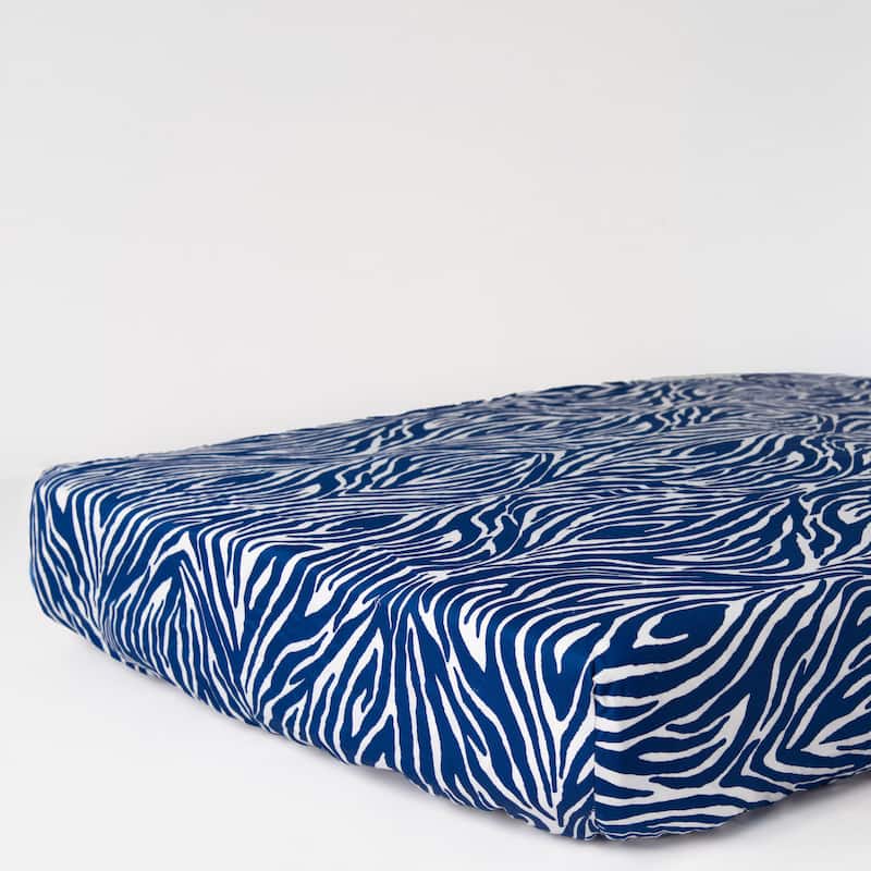 Rizzy Home Zebra Print Cotton Fitted Cribsheet - 28" X 52"