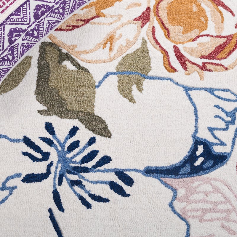 SAFAVIEH Handmade Jardin Roqhaia Floral Wool Rug