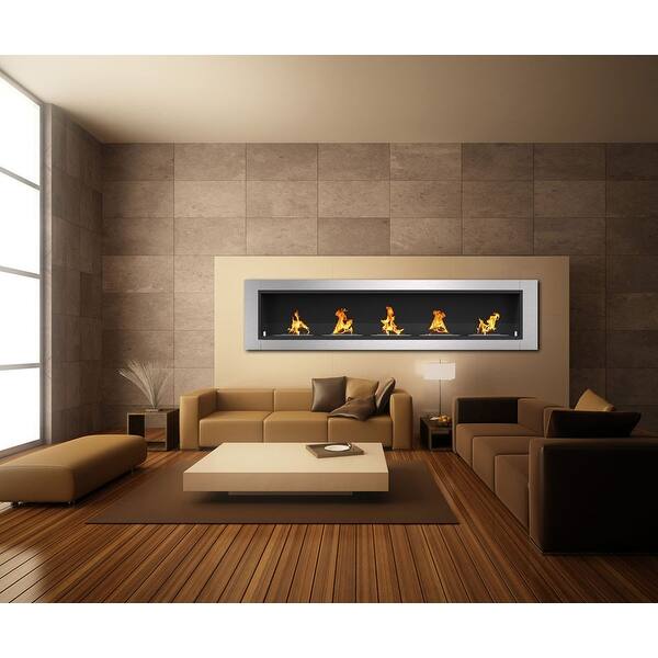 Shop Regal Flame Cambridge 70 9 Ventless Built In Recessed Bio Ethanol Wall Mounted Fireplace Free Shipping Today Overstock 30405049