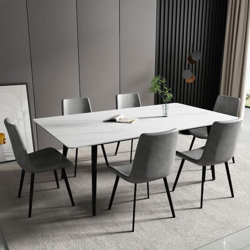 70.8'' Rectangle Dining Table with Stone Top