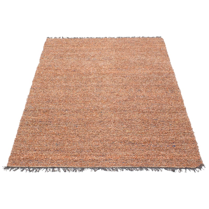 ECARPETGALLERY Braid weave Sienna Copper Wool Rug - 5'3 x 7'5