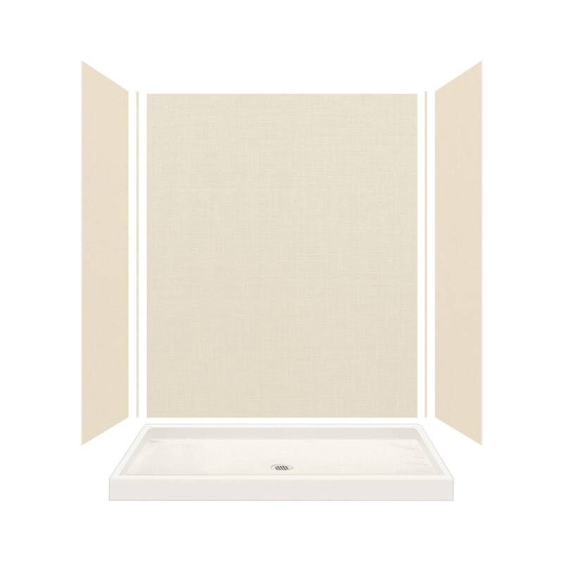 Transolid Expressions 60-in X 32-in X 72-in Glue to Wall Shower Kit - 32" x 60" x 72"
