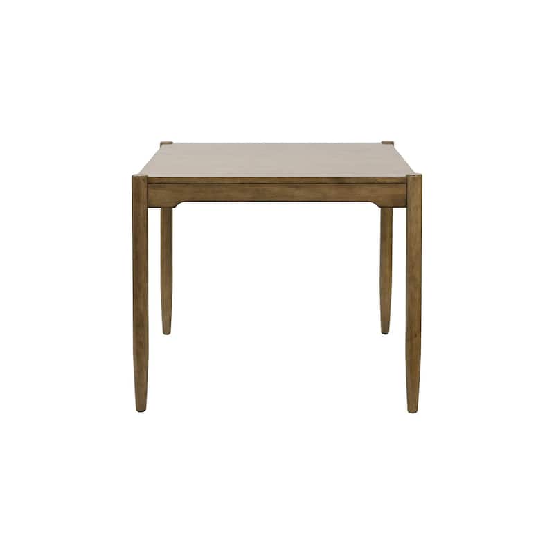 Modern Wood Counter Height Square Kitchen Table, Dining Surface, Brown - Large