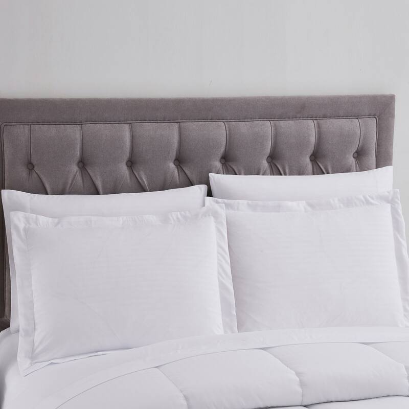 Sweet Home Collection 8 Piece Embossed Dobby Stripe Bed In A Bag All Season Complete Set