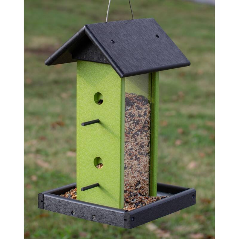 OUTDOOR LEISURE PRODUCTS Model GM8BKL Songbird Bird Feeder Made with High Density Poly Resin
