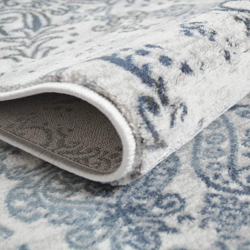 Everest Babylon Blue Transitional Area Rug