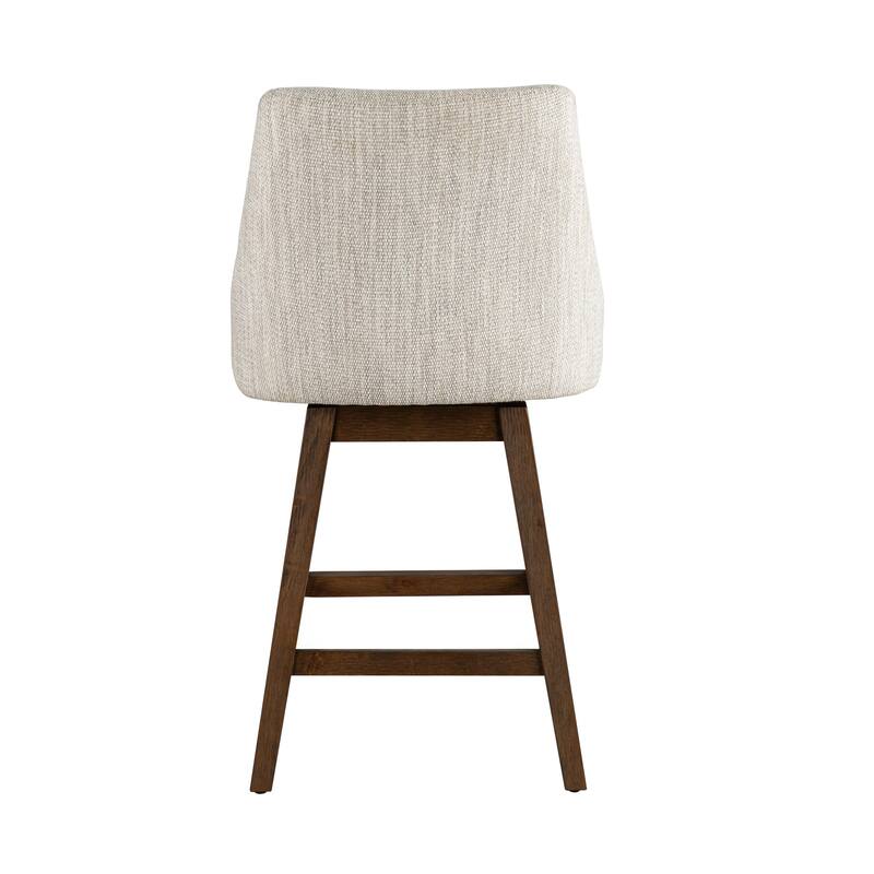 Branson Modern Bar Stool, Upholstered Counter Stool with Solid Wood Frame