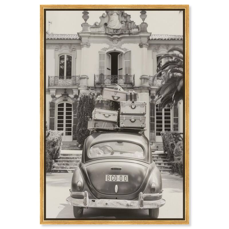 Ready for Vacation Canvas by Art Remedy - Gold - 36" x 54"