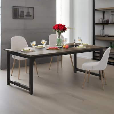 59" Reversible L-Shaped Office Desk with Monitor Riser and Side Shelves Brown Home Computer Table