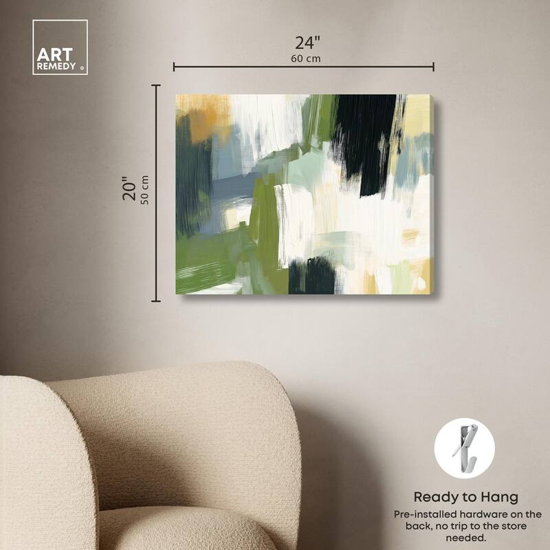 Moss Layers I Canvas by Art Remedy, Gallery Wrapped