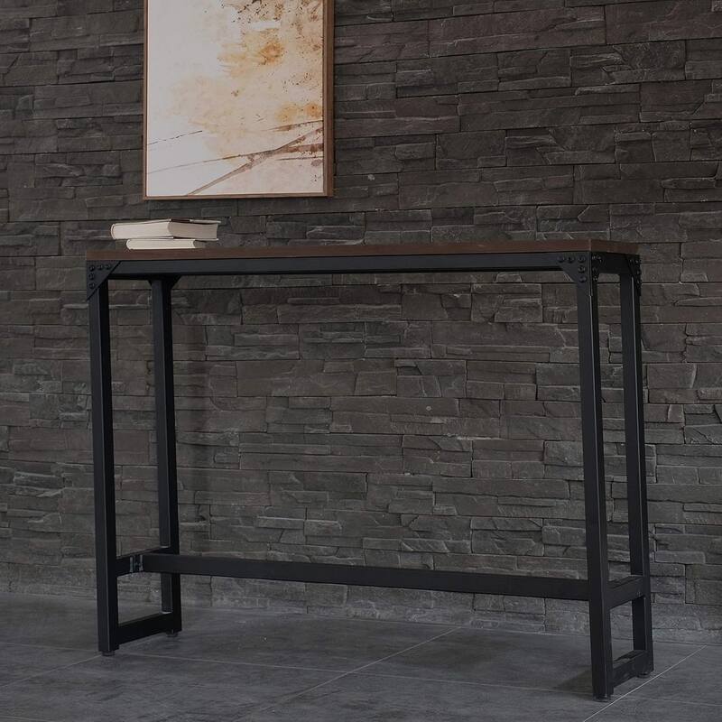 Minimalist Industrial Bar/Cocktail Table - Logan Console