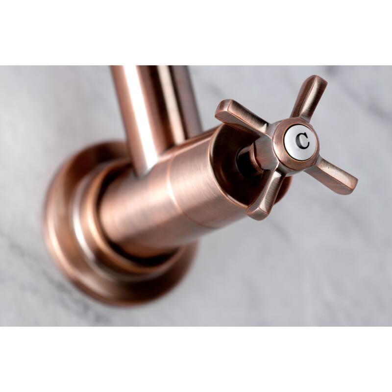 Kingston Brass Millennium Wall Mount Pot Filler Kitchen Faucet