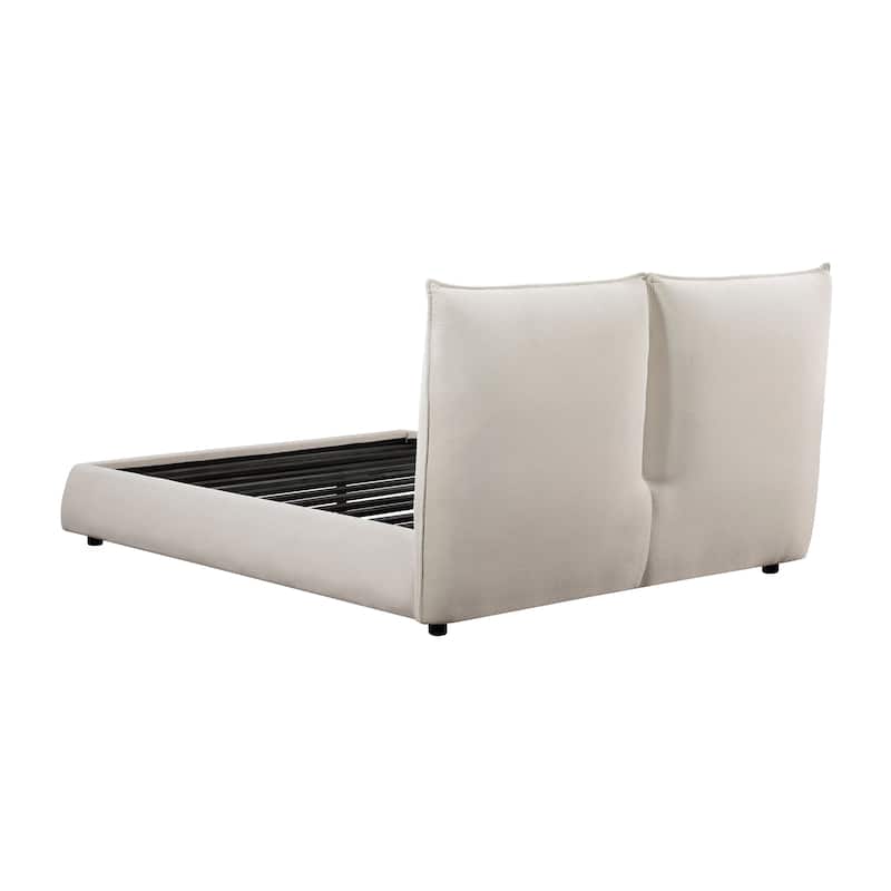 Layton Chenille Upholstered Platform Bed, Queen