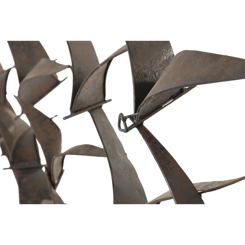 Metal Bird Sleek Flying Home Wall Decor - Gold, Black, Brown, Blue, Silver - Roche River Decor