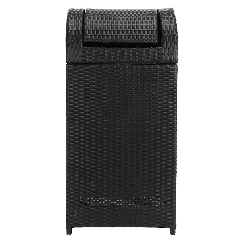 SAFAVIEH Outdoor Mazeli Trash Bin (Fully Assembled)