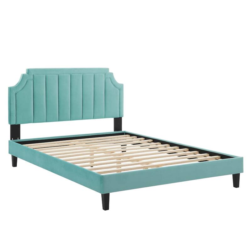 Sienna Performance Velvet Twin Platform Bed