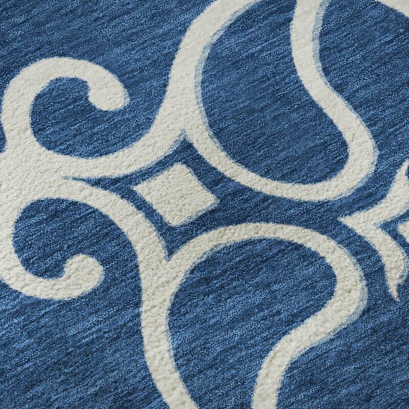 Premium Washable Super Soft Transitional Scroll Mayfield Rug