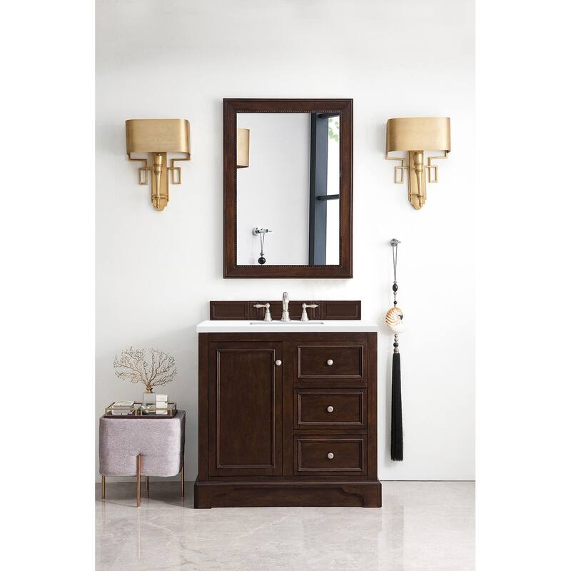 James Martin Vanities 825-V36-3WZ De Soto 36" Free Standing Single