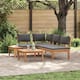 Option Brown and cream white bench + 2x chair + Table