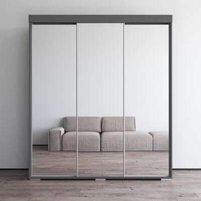 Strick & Bolton Suger 3-door Mirrored Armoire