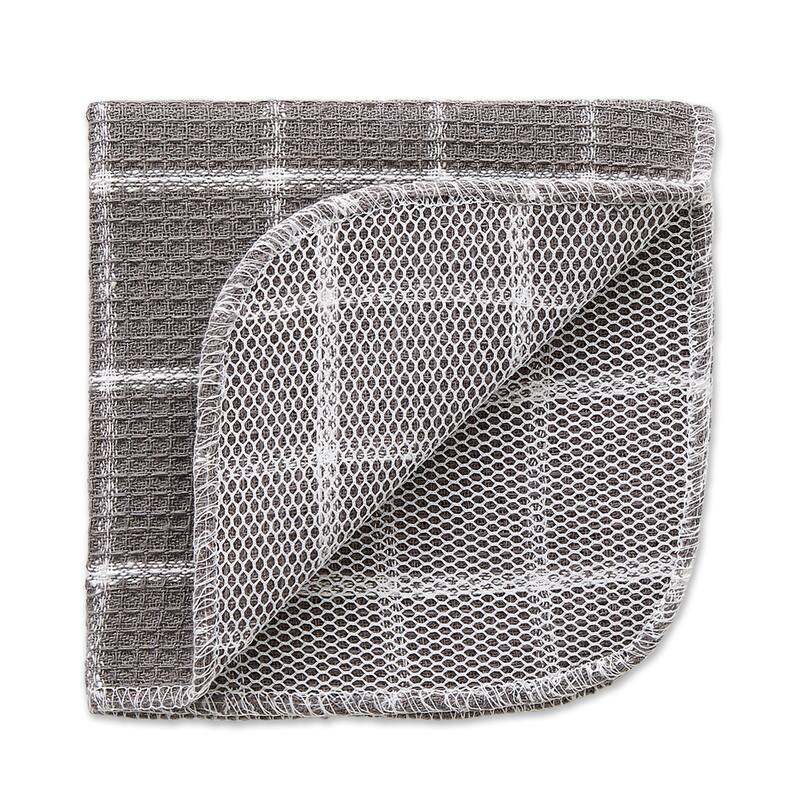 DII Black Buffalo Check Scrubber Dishcloth Set of 6