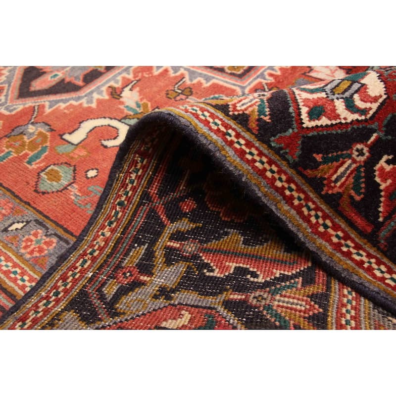 ECARPETGALLERY Hand-knotted Sarabi Dark Red Wool Rug - 7'2 x 10'8