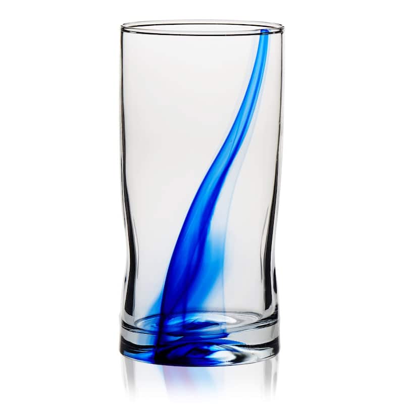 Libbey Blue Ribbon Impressions 8-Piece Tumbler and Rocks Glass Set - Set of 8