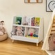 preview thumbnail 2 of 8, Costway 5-Cube Kids Bookshelf and Toy Organizer Wooden Storage - See Details