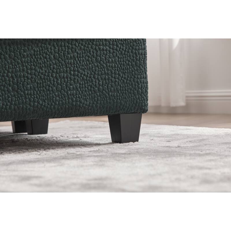 GDFStudio - Modular Polyester 6-Seat 113.39" Sectional with Storage Ottoman