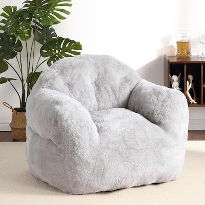 Beanbag Sofa Chair with Armrests for Living Room