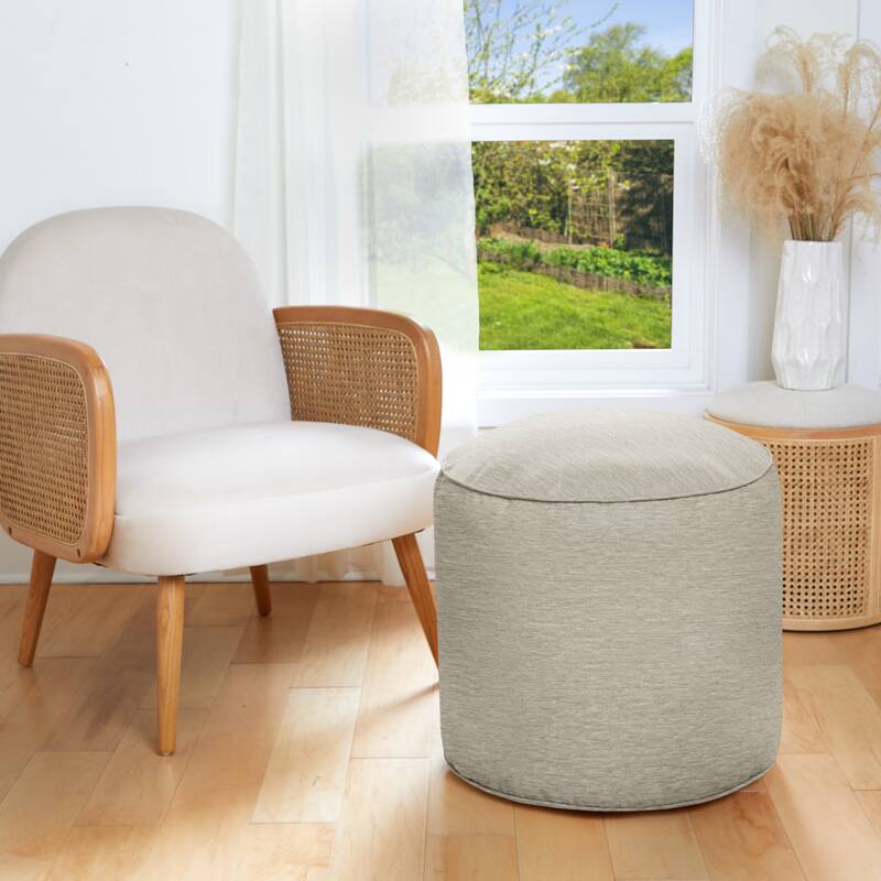 Sorra Home Indoor Textured Bean Pouf - Angel Khaki