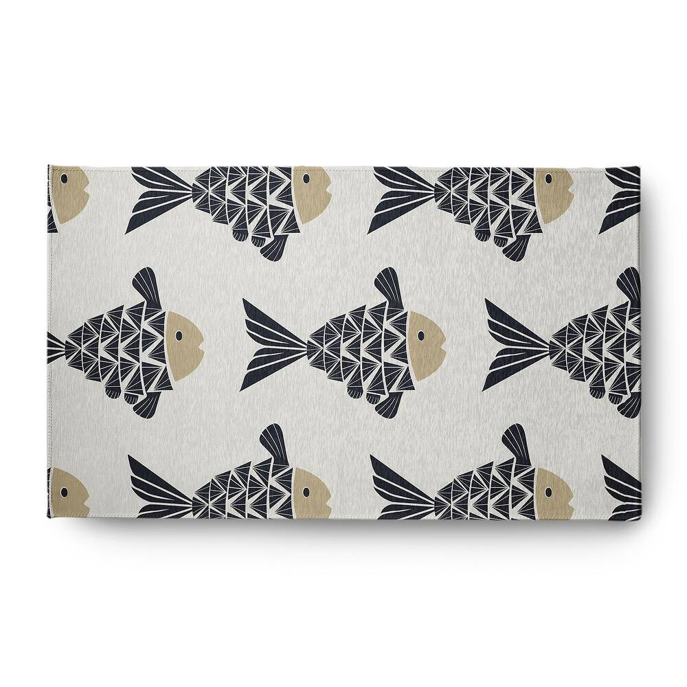 Fish Tales Nautical Indoor/Outdoor Rug