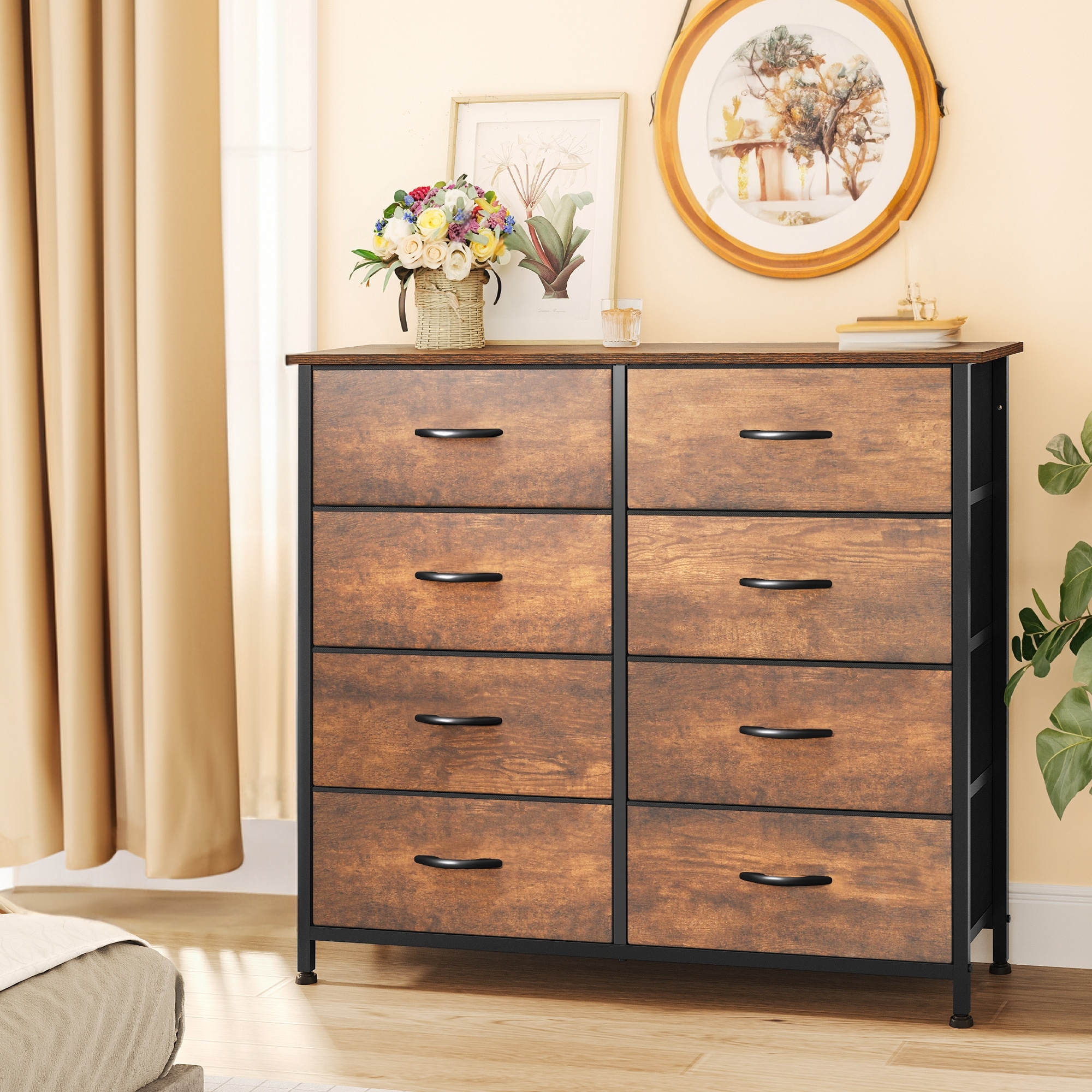 Solid wood deals 8 drawer dresser