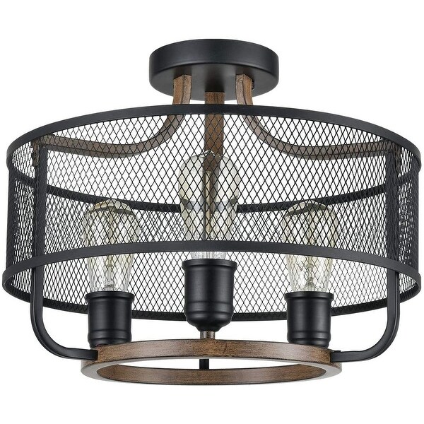 Black mesh ceiling store light