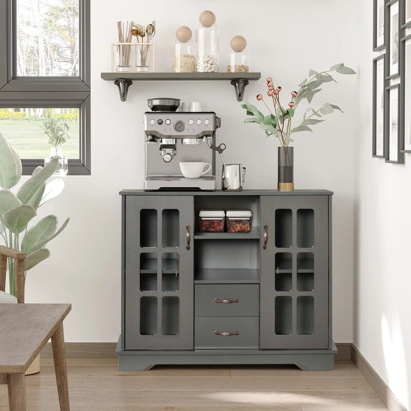 Coffee buffet shop cabinet