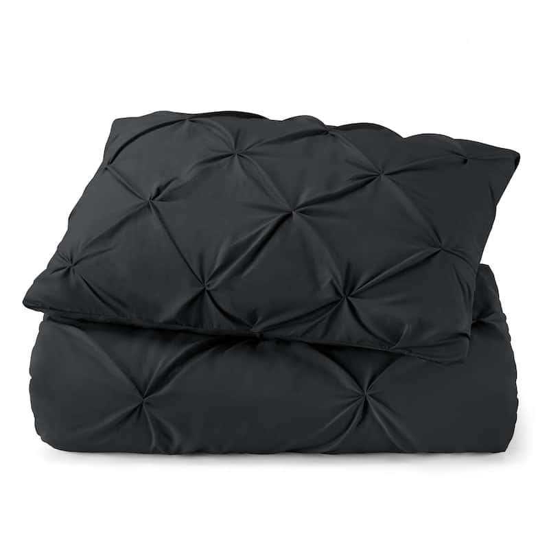 Nestl Pinch Pleat 3-piece Duvet Cover Set