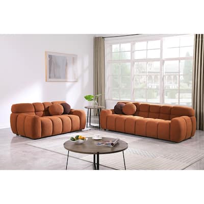 Modern ergonomic marshmallow sofa for living room