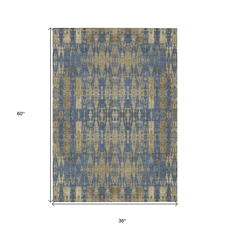 HomeRoots Moroccan Transitional Rectangle Outdoor Rug